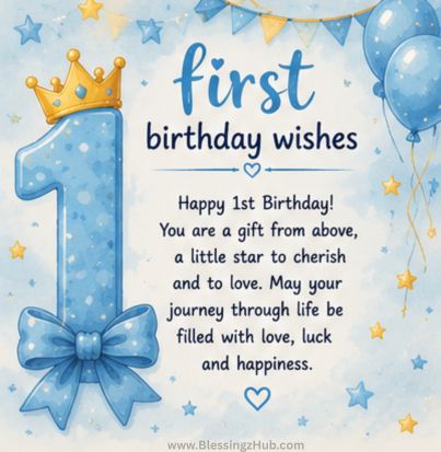 one year birthday wishes