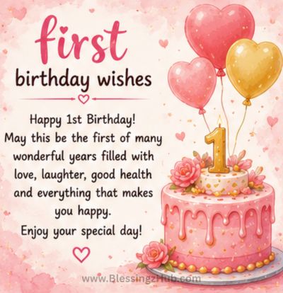 1st Birthday Wishes