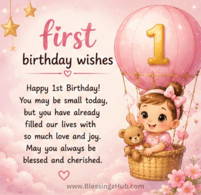1st Birthday Wishes