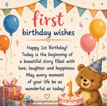 one year birthday wishes