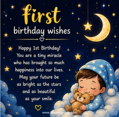 one year birthday wishes