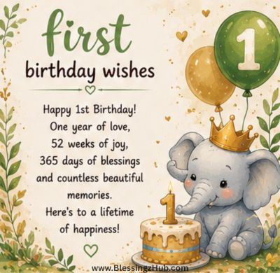 first birthday wishes