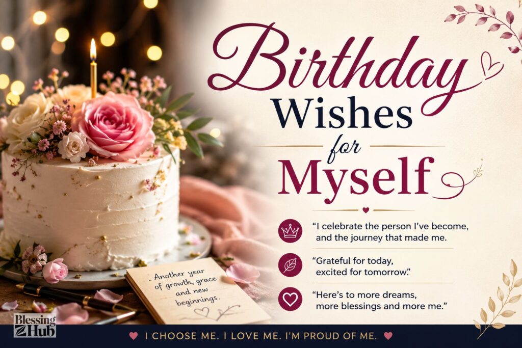 400+ Birthday Wishes for Myself – Heartfelt, Inspirational & Emotional Messages