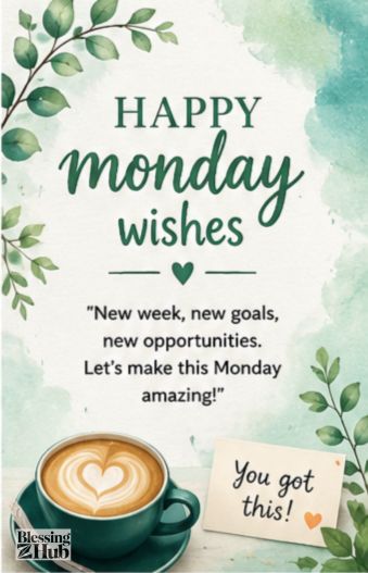Good Morning Monday Blessings, Quotes, Wishes & Messages