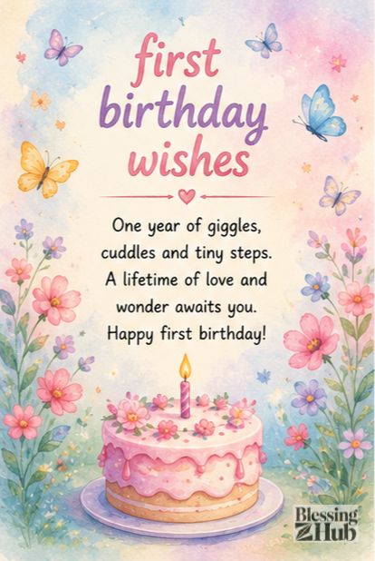 first birthday wishes
