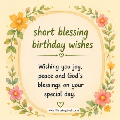 Birthday Wishes & Blessings