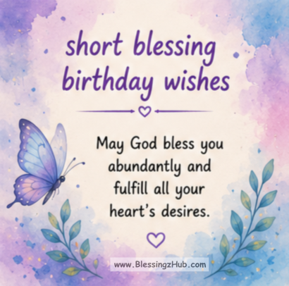 Birthday Wishes & Blessings
