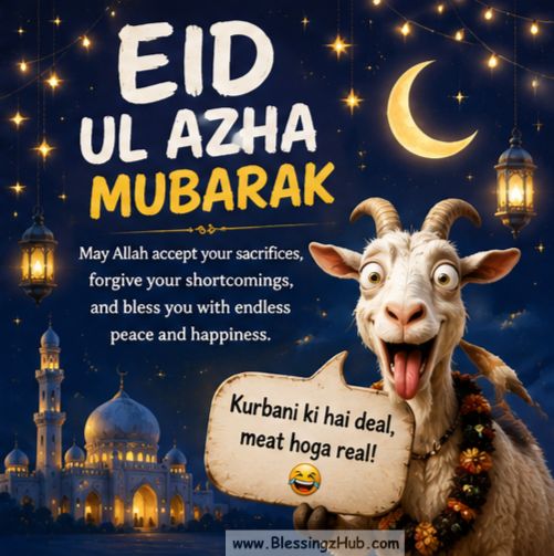 Funny Eid al-Azha Mubarak Wishes, Quotes & Messages