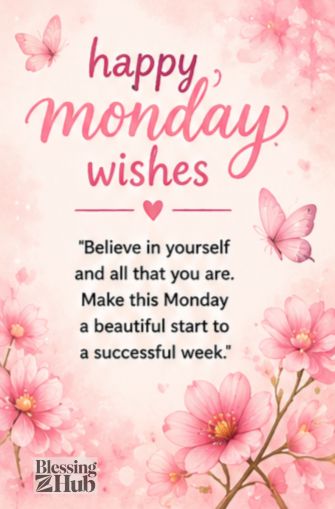 Good Morning Monday Blessings & Quotes