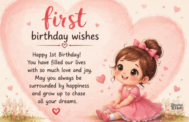 1st Birthday Wishes for Baby Boy and Girl: Sweet, Heartfelt & Fun Messages