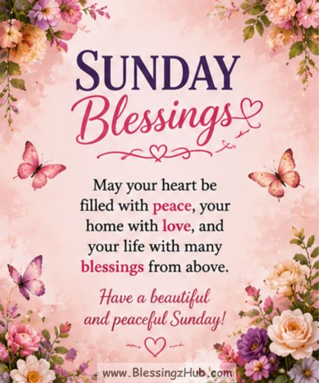 Sunday morning blessings