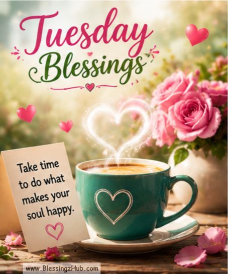 Thankful Tuesday Blessings with coffee