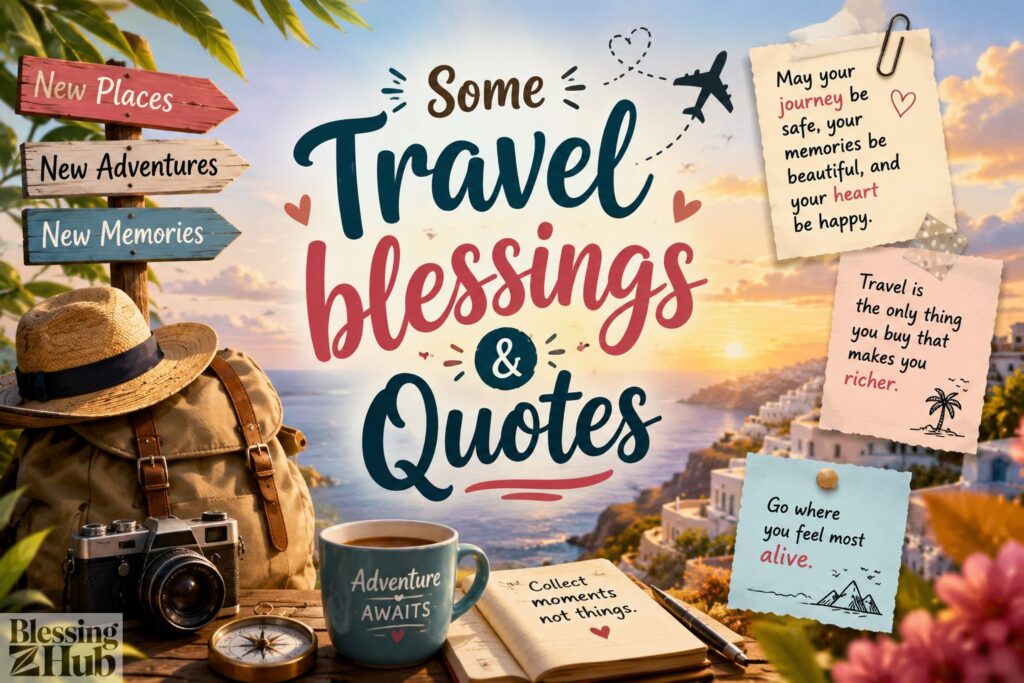 Travel Blessings, Wishes, Prayers & Quotes 