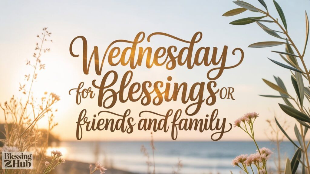 Wednesday Blessings for Friends and Family 