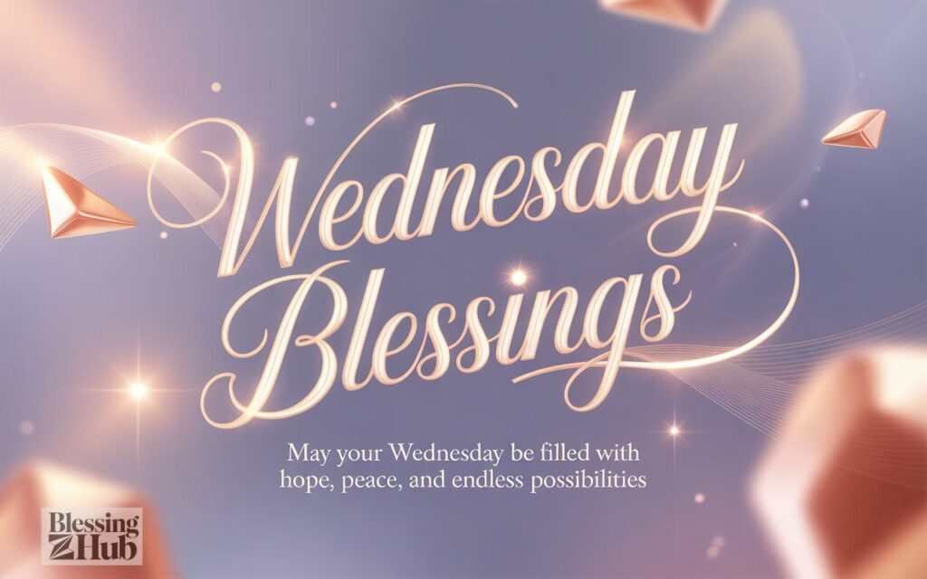 Good Morning Wednesday Blessings