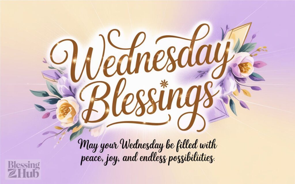 Good Morning Wednesday Blessings