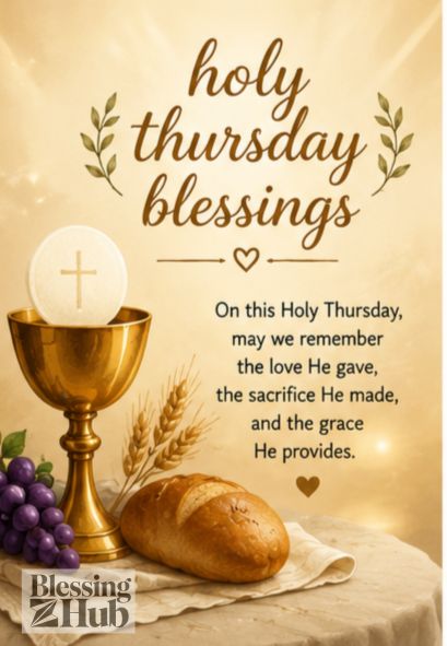 Holy Thursday blessing