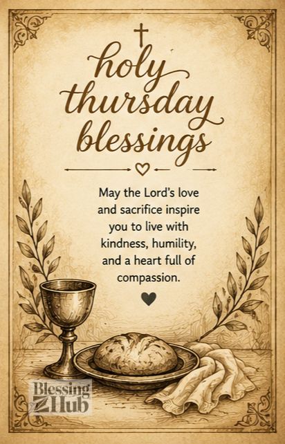 Holy Thursday blessing