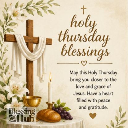 Holy Thursday blessing