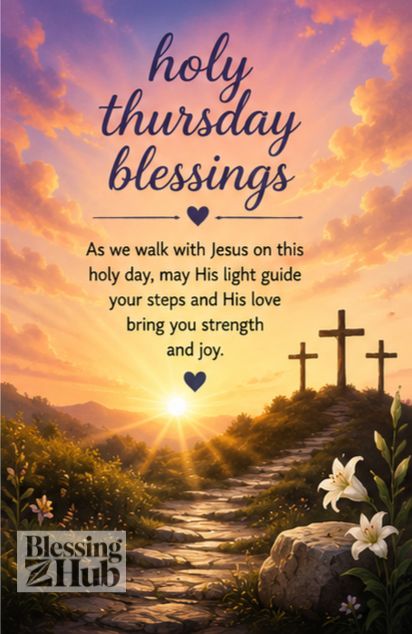 Holy Thursday blessing