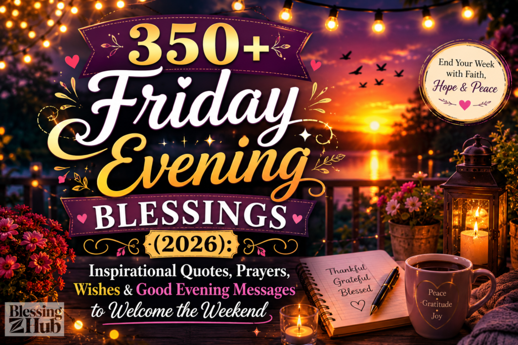350+ Friday Evening Blessings (2026): Inspirational Quotes, Prayers, Wishes & Good Evening Messages to Welcome the Weekend