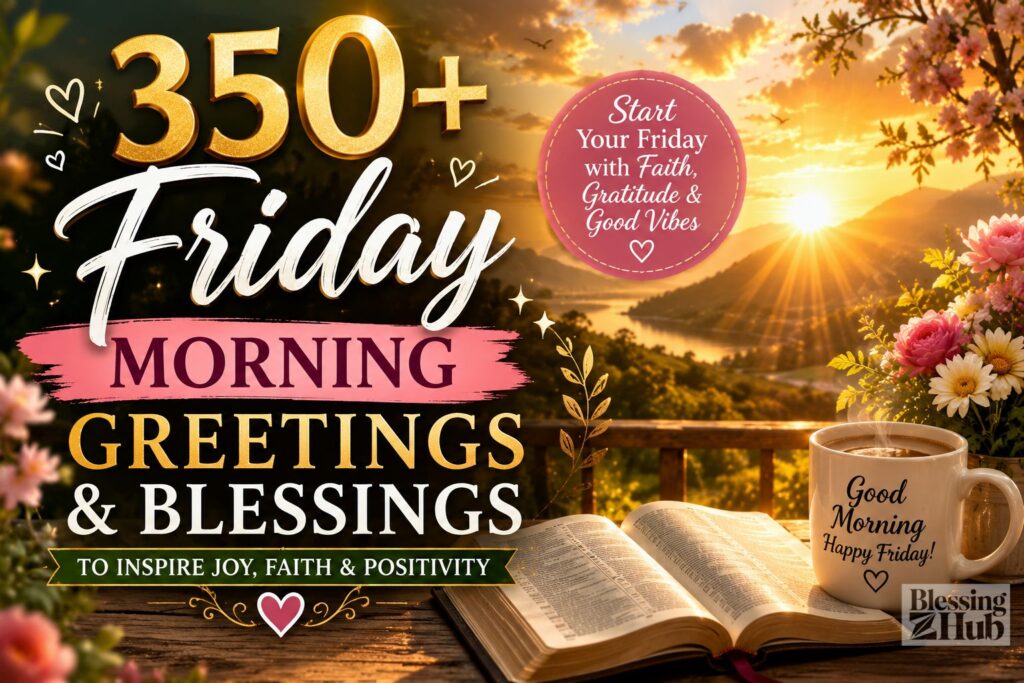 350+ Friday Morning Greetings and Blessings to Inspire Joy, Faith & Positivity