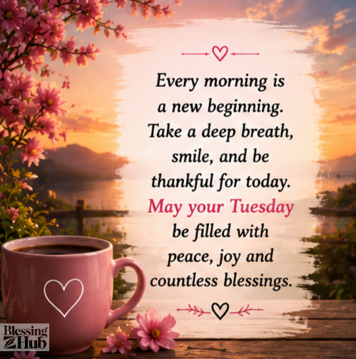 Good Morning Happy Tuesday Blessings