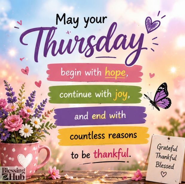Thursday morning blessings
