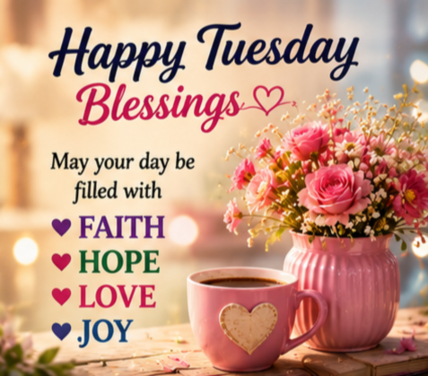 400+ Happy Tuesday Blessings, Prayers, Quotes, Wishes & Images