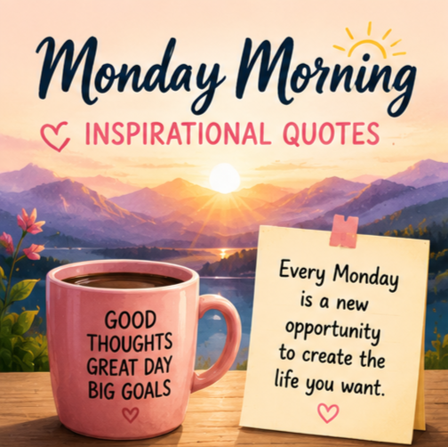 350+ Monday Morning Inspirational Quotes to Motivate, Inspire & Brighten Your Week