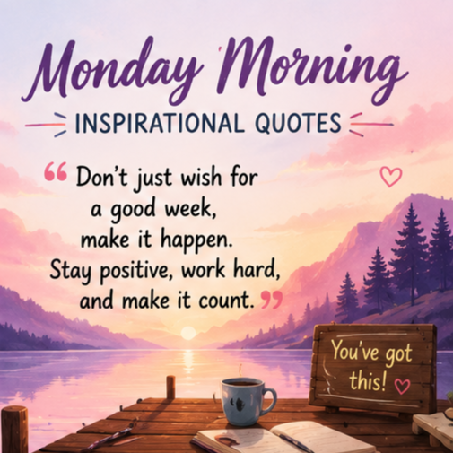 Monday Morning Inspirational Quotes