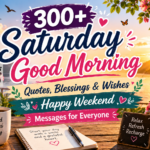 300+ Saturday Good Morning Quotes, Blessings & Wishes – Happy Weekend Messages for Everyone