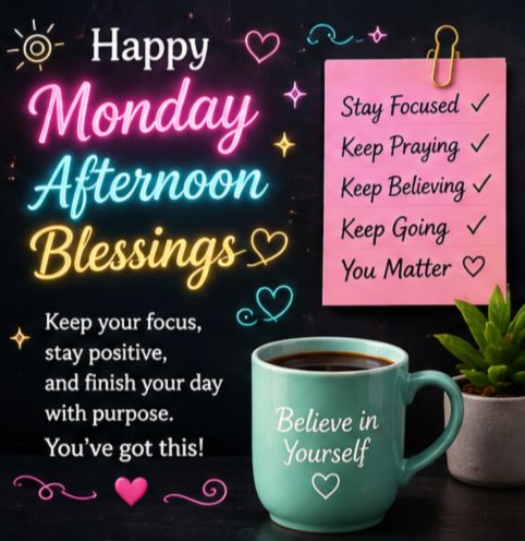 Christian Monday Afternoon Blessings