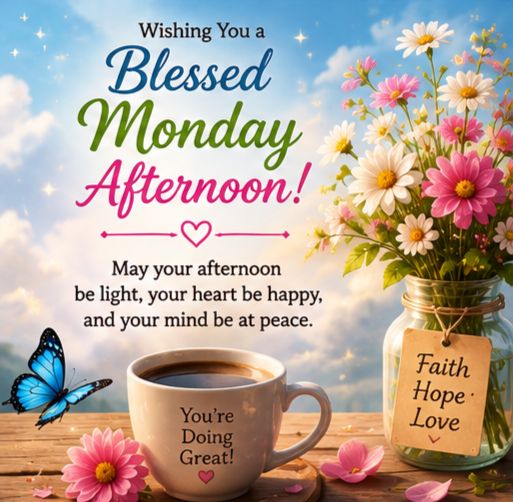 Short Good Afternoon Monday Messages