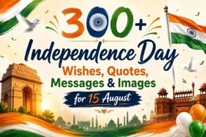 300+ Independence Day Wishes, Quotes, Messages & Images for 15 August